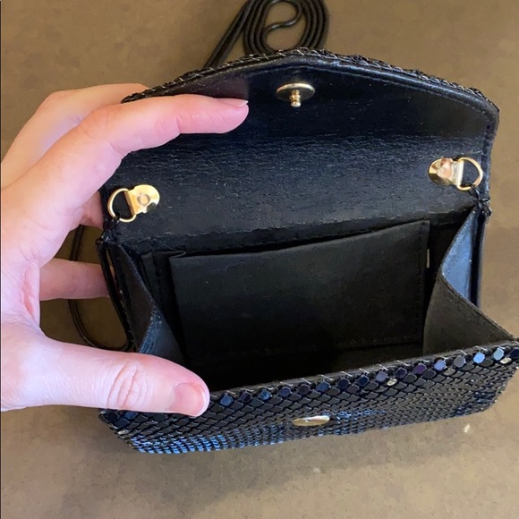 Vintage Black Chainlink Mini Evening Bag - Picture 8 of 9